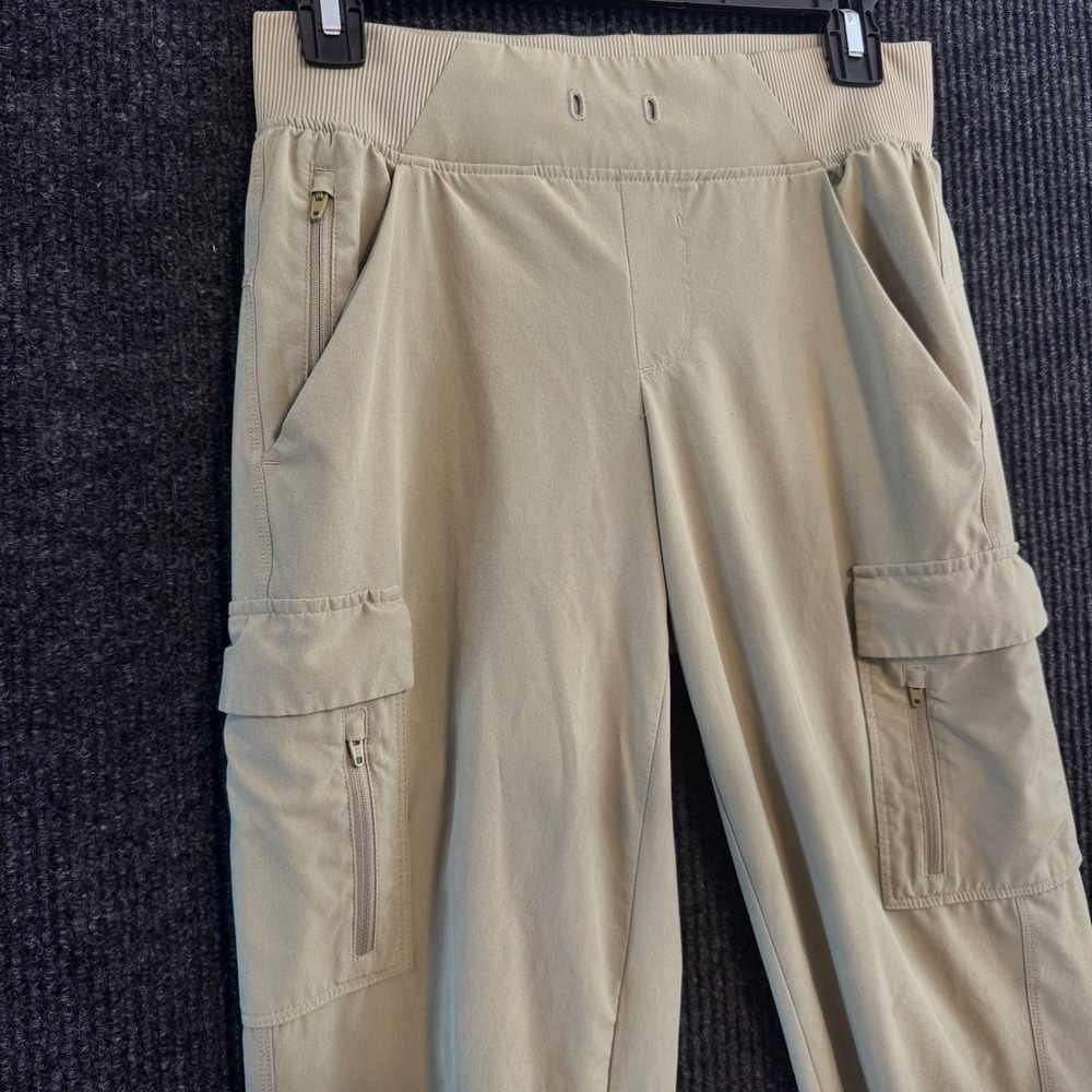 All in Motion Cargo Joggers Women XS Green Stretch Utility Hiking Pants - Picture 2 of 8